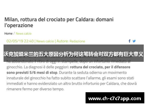 沃克加盟米兰的五大原因分析为何这笔转会对双方都有巨大意义